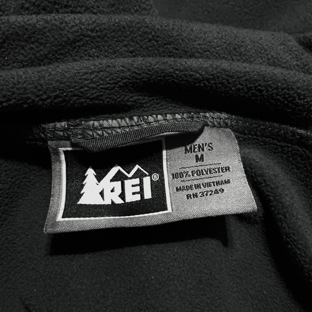 REI Men's Medium Dark Grey Full Zip Fleece Jacket Outdoor Hiking Casual‎ - Picture 4 of 8